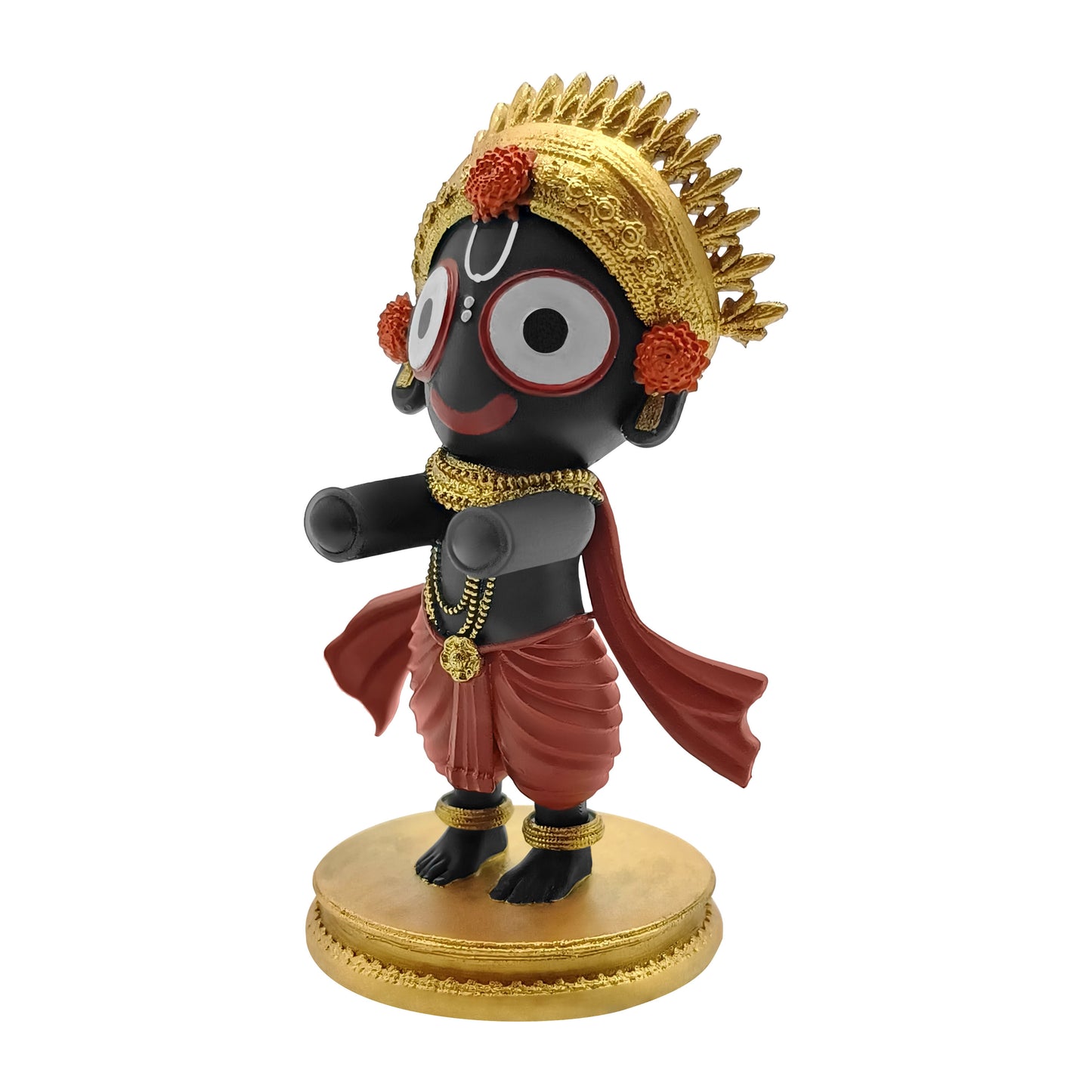 Bal Jagannath Idol 3 Inch Colorful Statue for Car, Home Idol