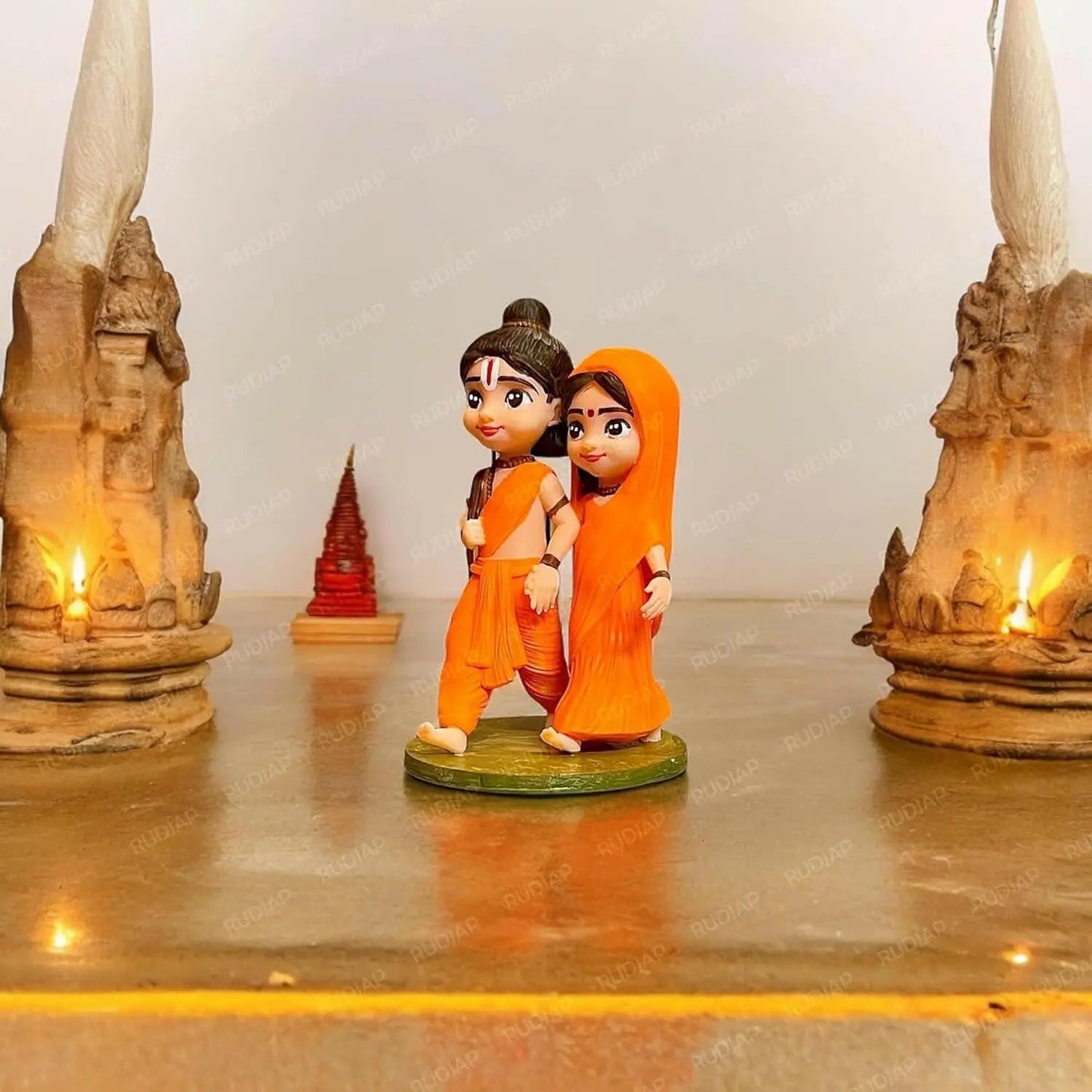 Bal Ram Sita Idol for Car Dashboard