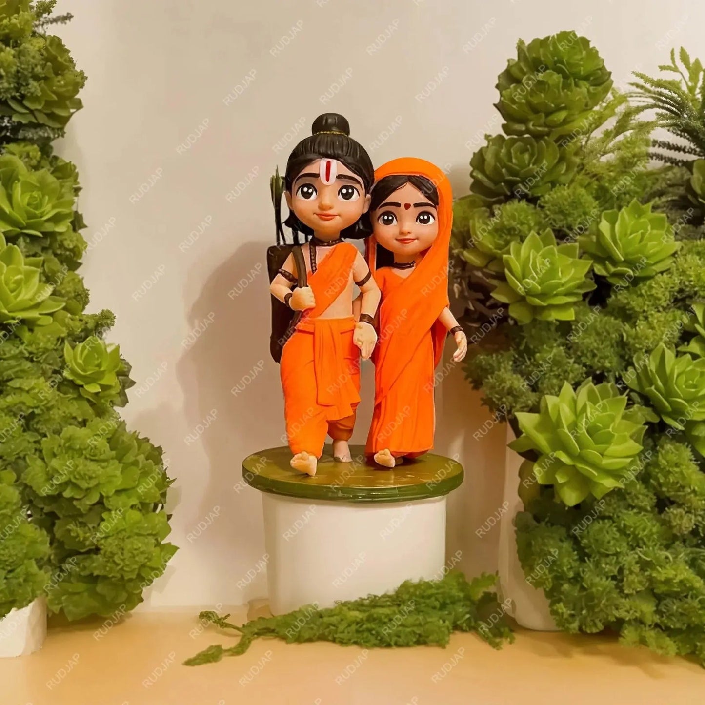 Bal Ram Sita Idol for Car Dashboard