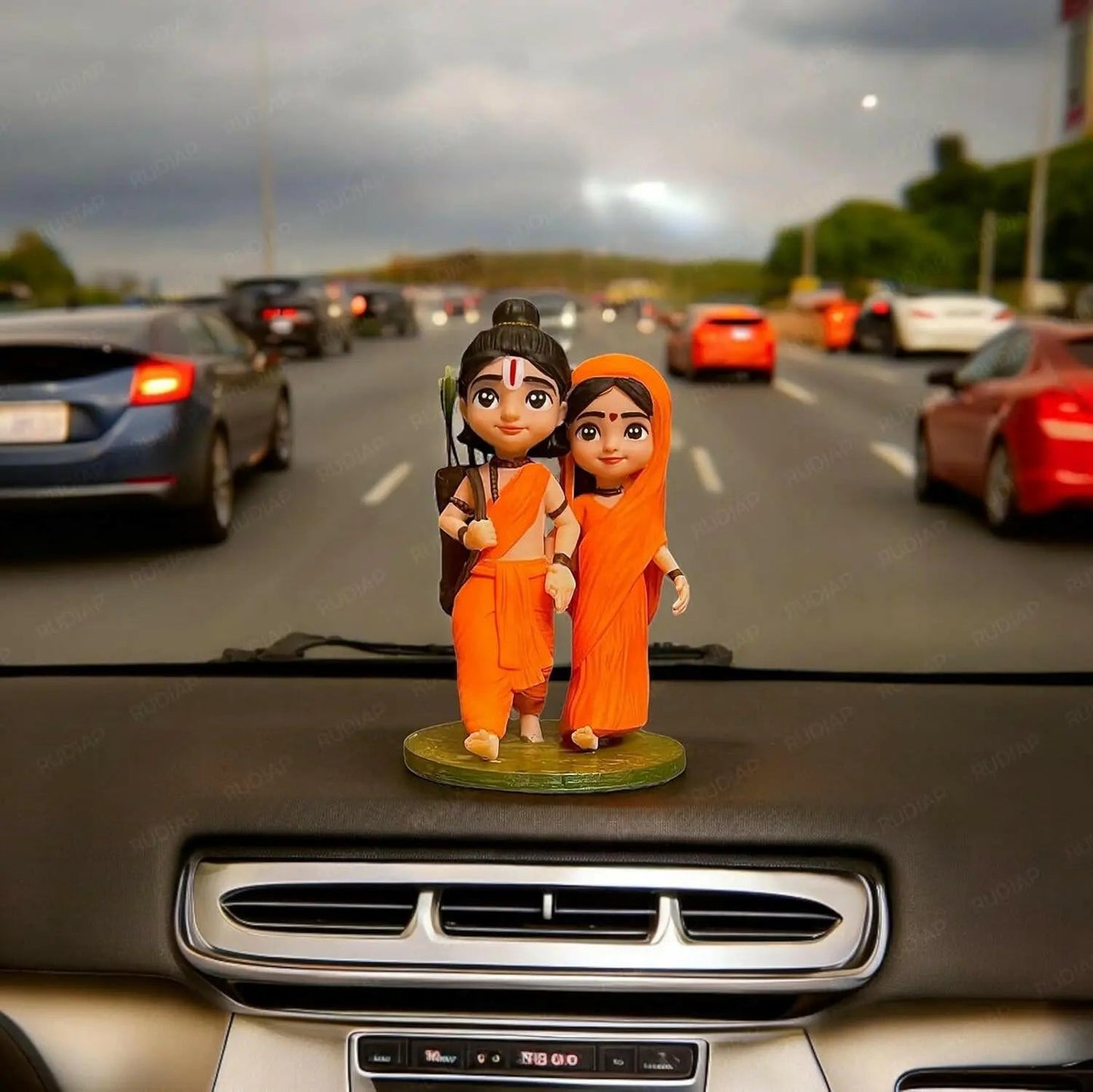 Bal Ram Sita Idol for Car Dashboard