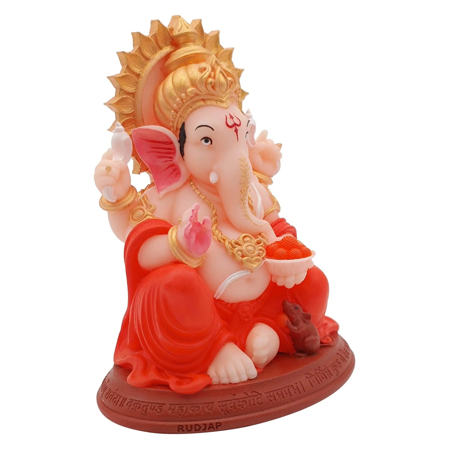 Ganesh Murti for Car Dashboard & Home Temple – 3D Printed Premium Idol by Rudjap