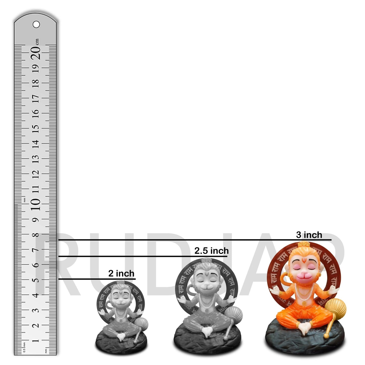 Bal Hanuman Murti for Car Dashboard Idol 3 inch