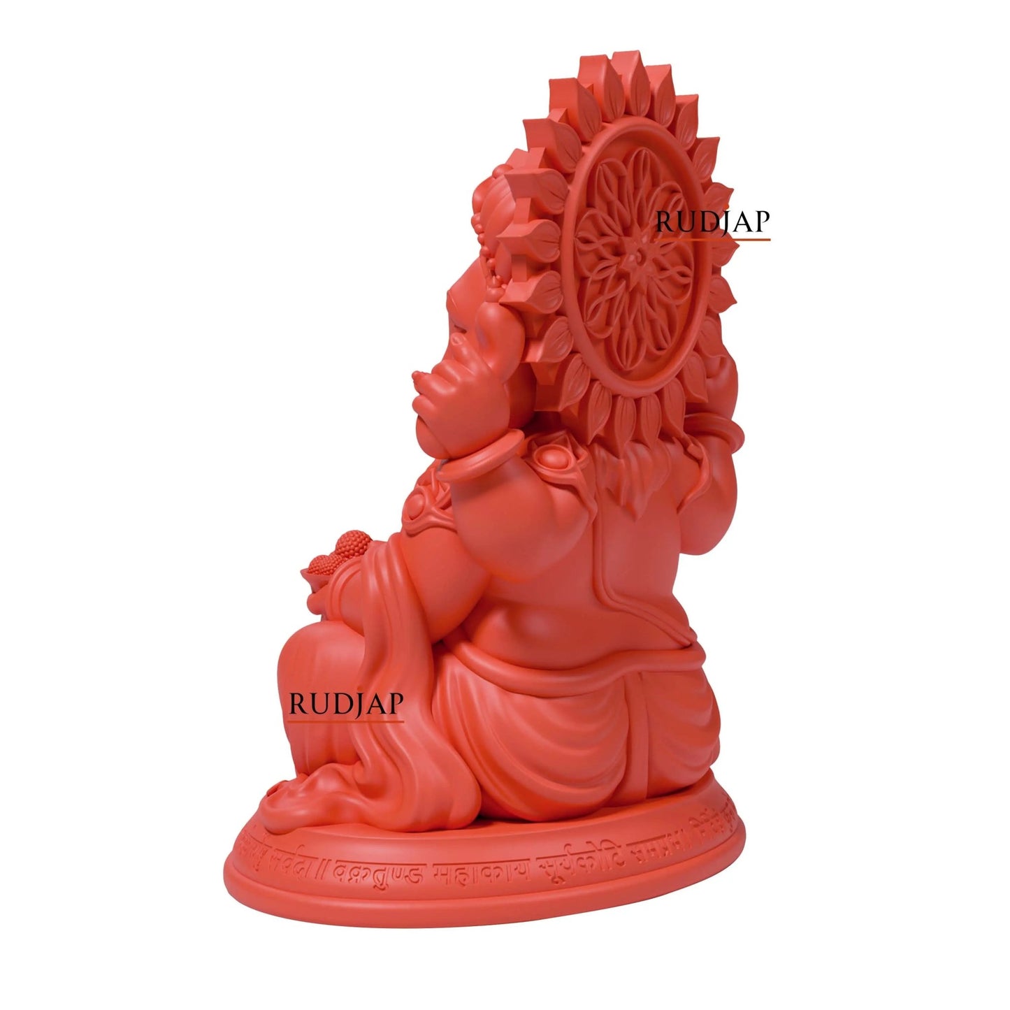 Premium New Style Ganesh Murti for Car Dashboard & Pooja Room – 3 Inch RUDJAP