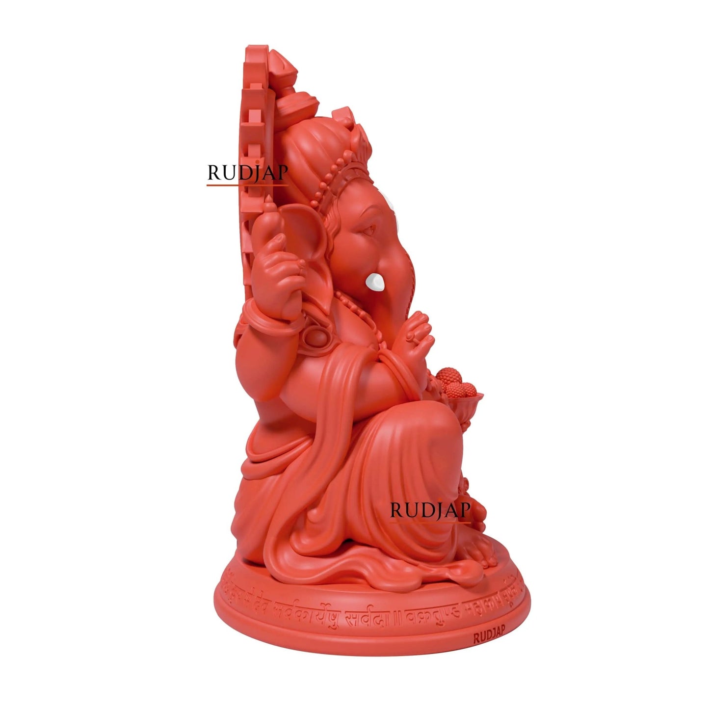 Premium New Style Ganesh Murti for Car Dashboard & Pooja Room – 3 Inch RUDJAP