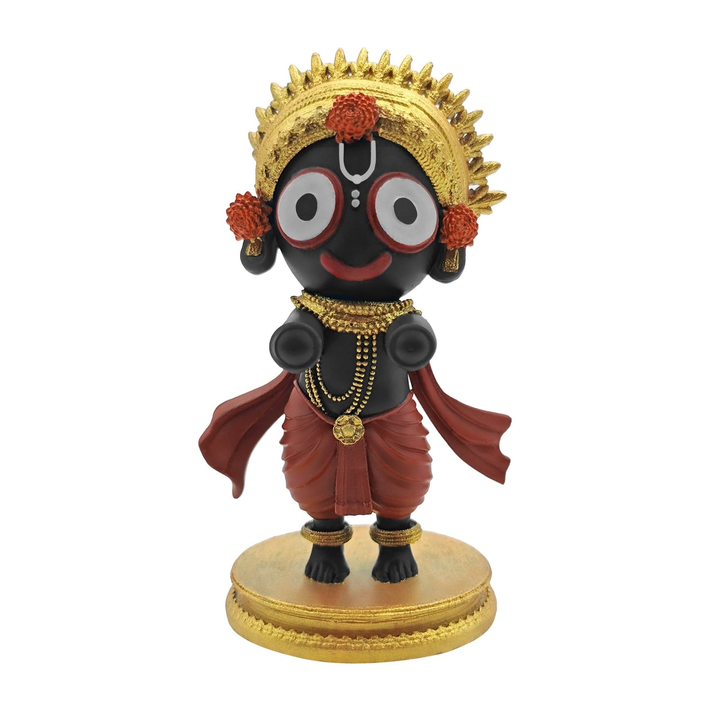 Bal Jagannath Idol 3 Inch Colorful Statue for Car, Home Idol