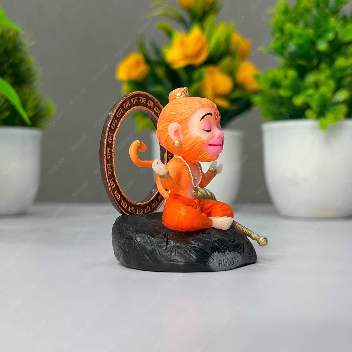 Rudjap Customized Bal Hanuman Mini Murtees idol Bal Roop Bajrangbali Murti 2.5 Inch Rudjap