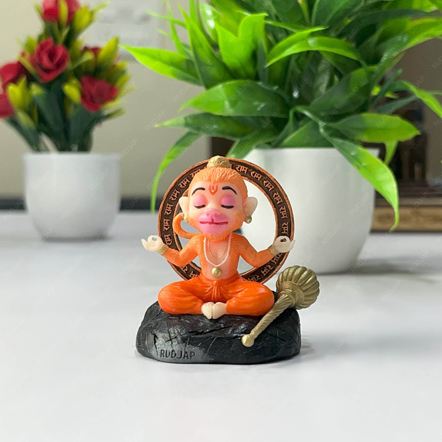 Rudjap Customized Bal Hanuman Mini Murtees idol Bal Roop Bajrangbali Murti 2.5 Inch Rudjap