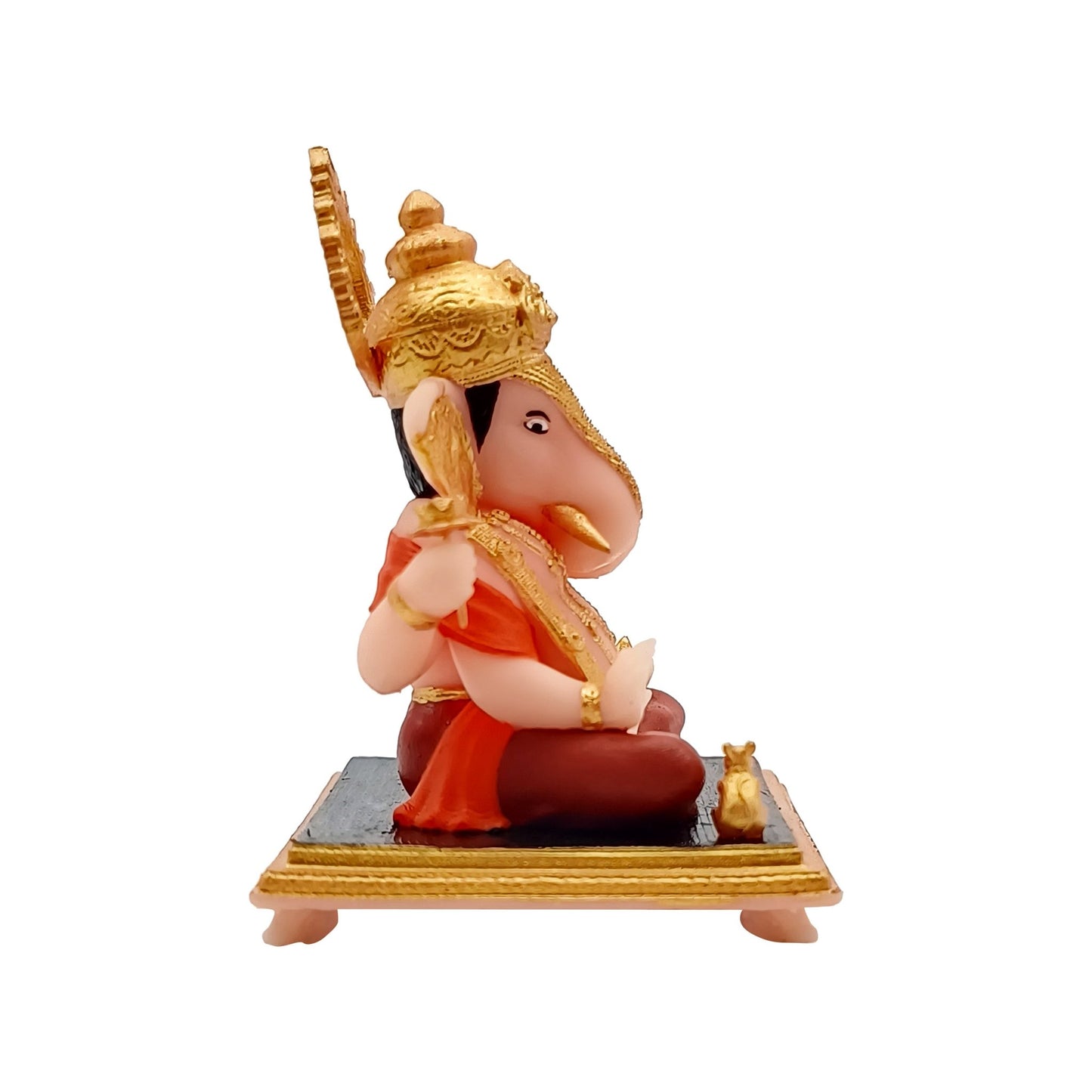 Dagdusheth Ganpati Bappa Idol 3 Inch Premium Ganesha murti