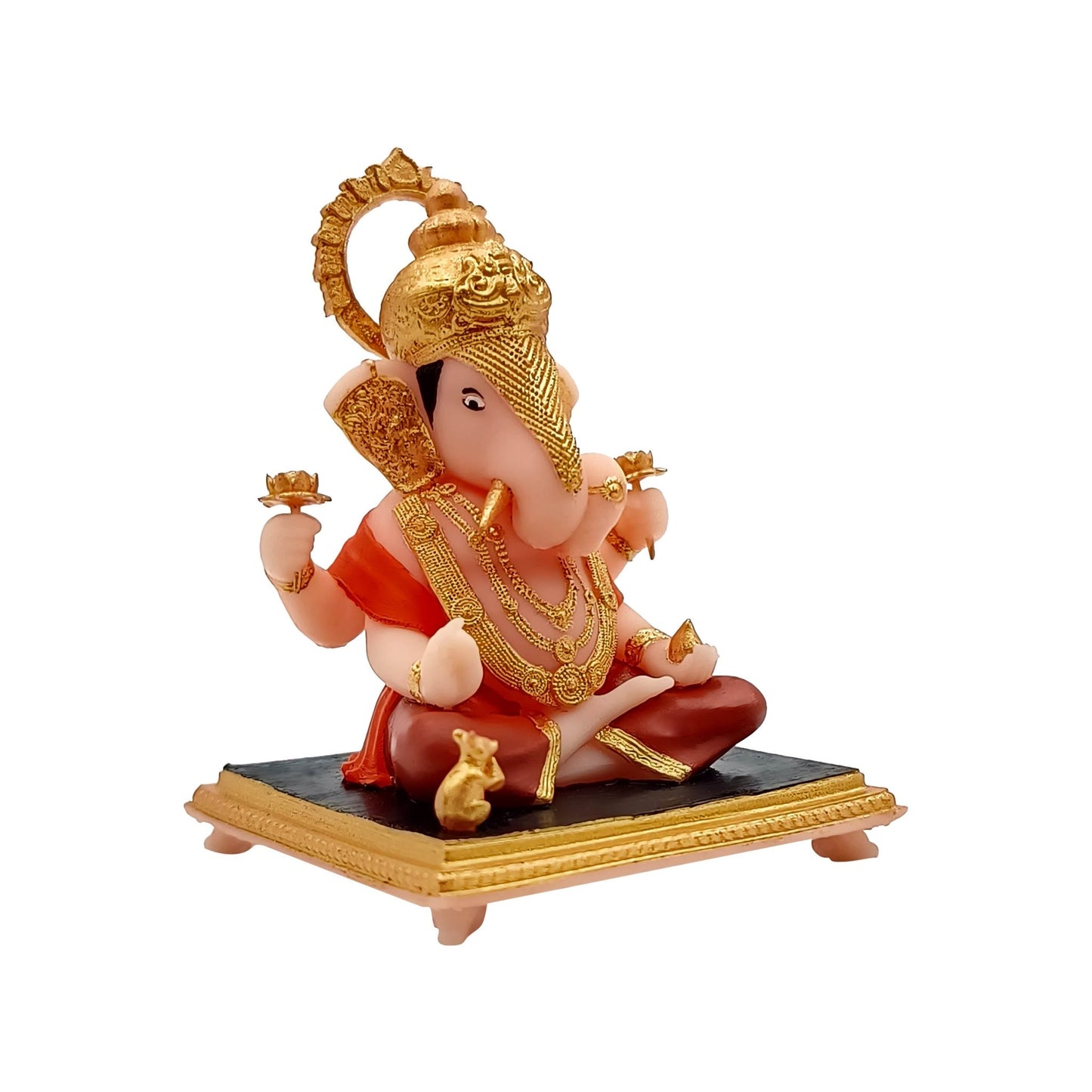 Dagdusheth Ganpati Bappa Idol 3 Inch Premium Ganesha murti