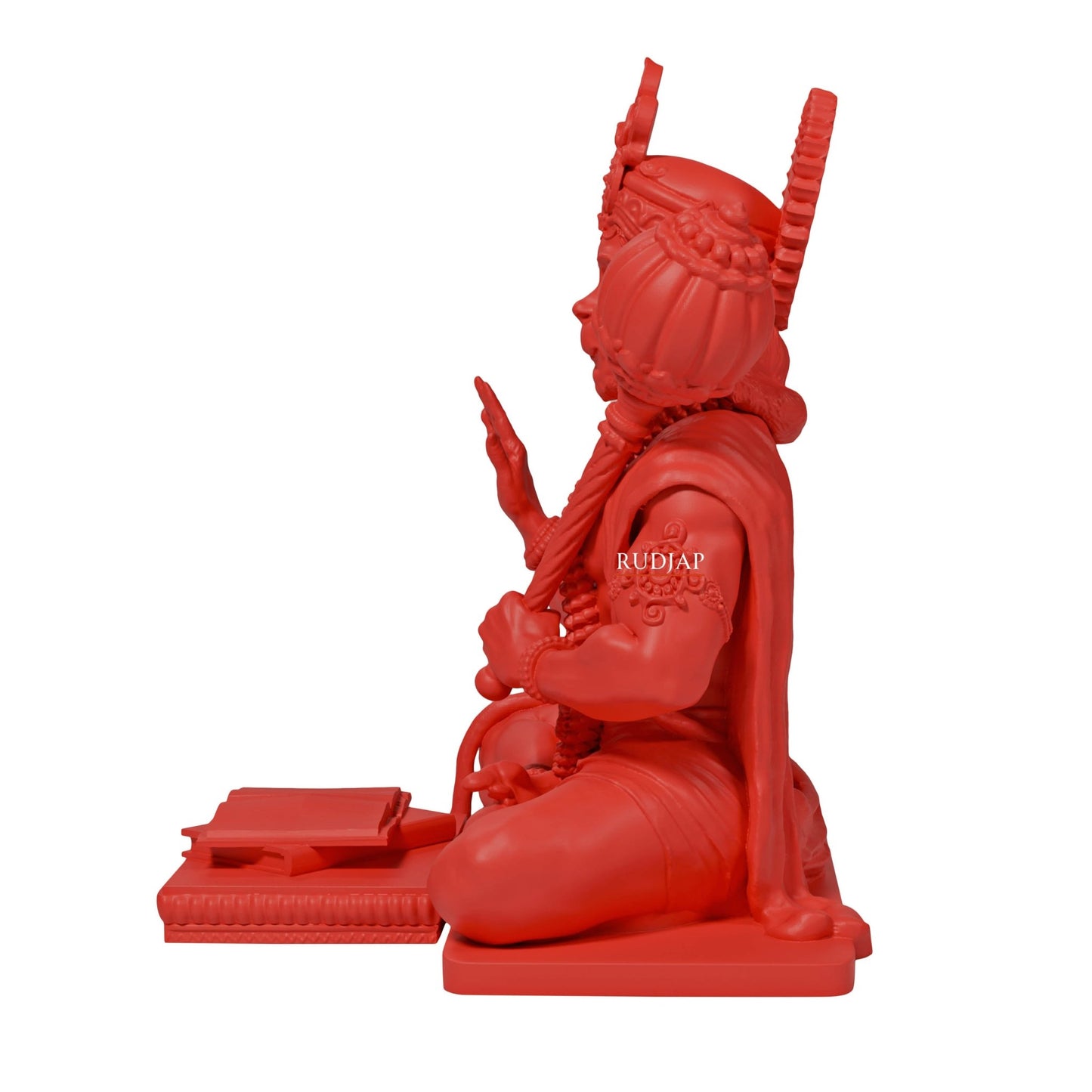 Hanuman Ji Idol 3 Inch Red & Brown Bajrangbali Murti for Car