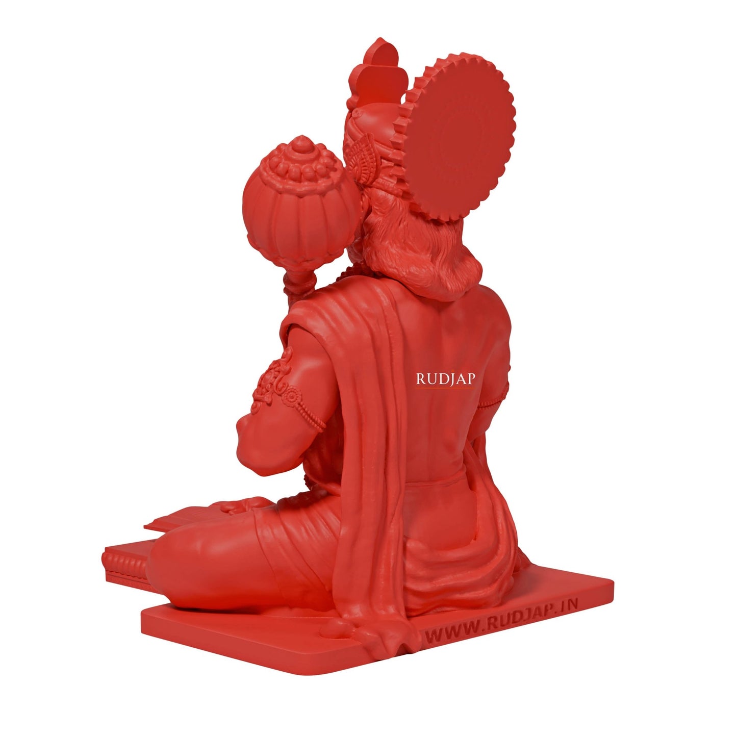 Hanuman Ji Idol 3 Inch Red & Brown Bajrangbali Murti for Car