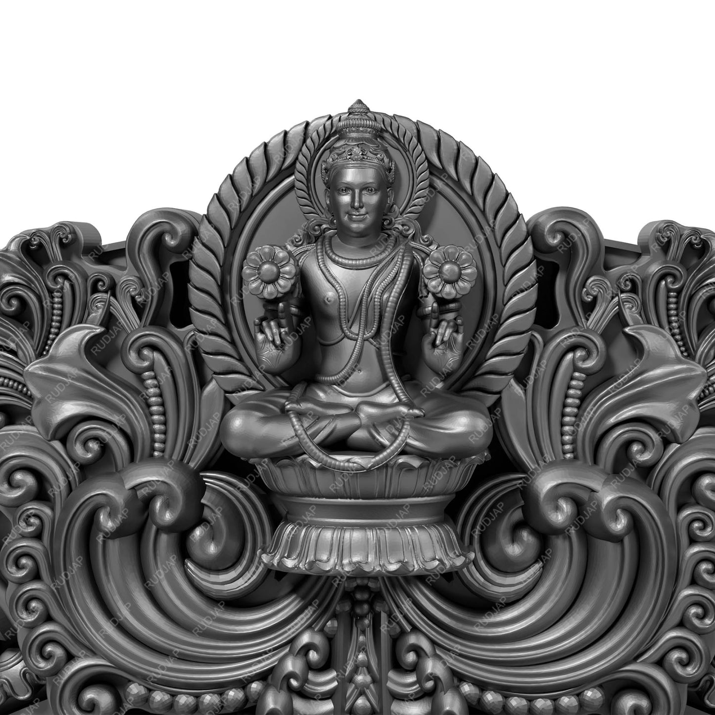 Rudjap Premium Ram Lalla Murti – Ayodhya Ram Lalla Idol for Pooja Ghar and Car Dashboard (4.5 Inch)