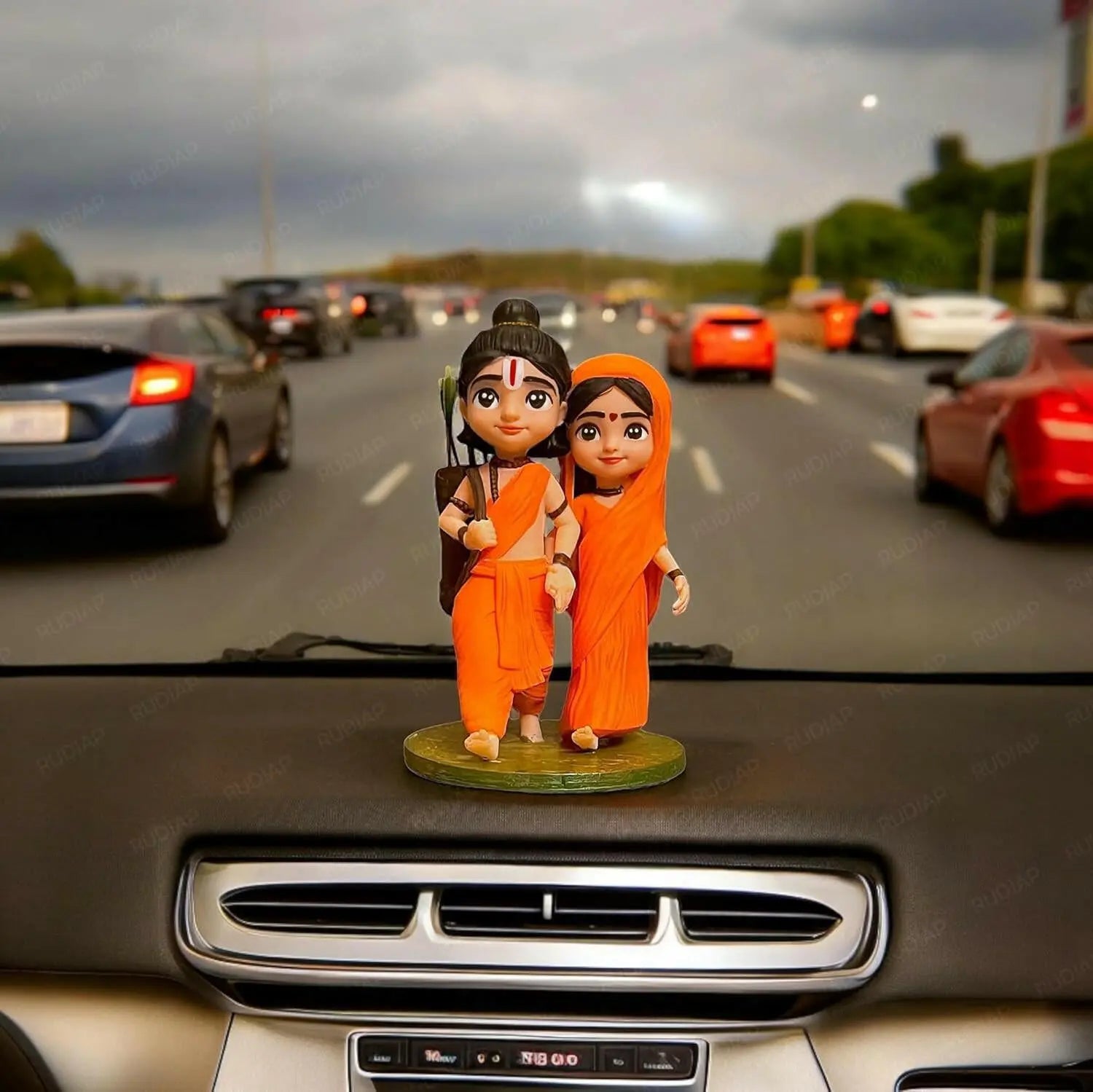 Bal Ram Sita Idol for Car Dashboard