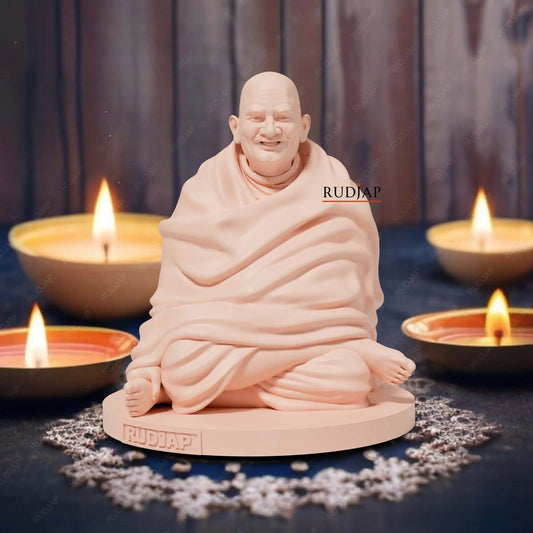 Premium Neem Karoli Baba Murti for Car and Home Temple – 3 Inch RUDJAP