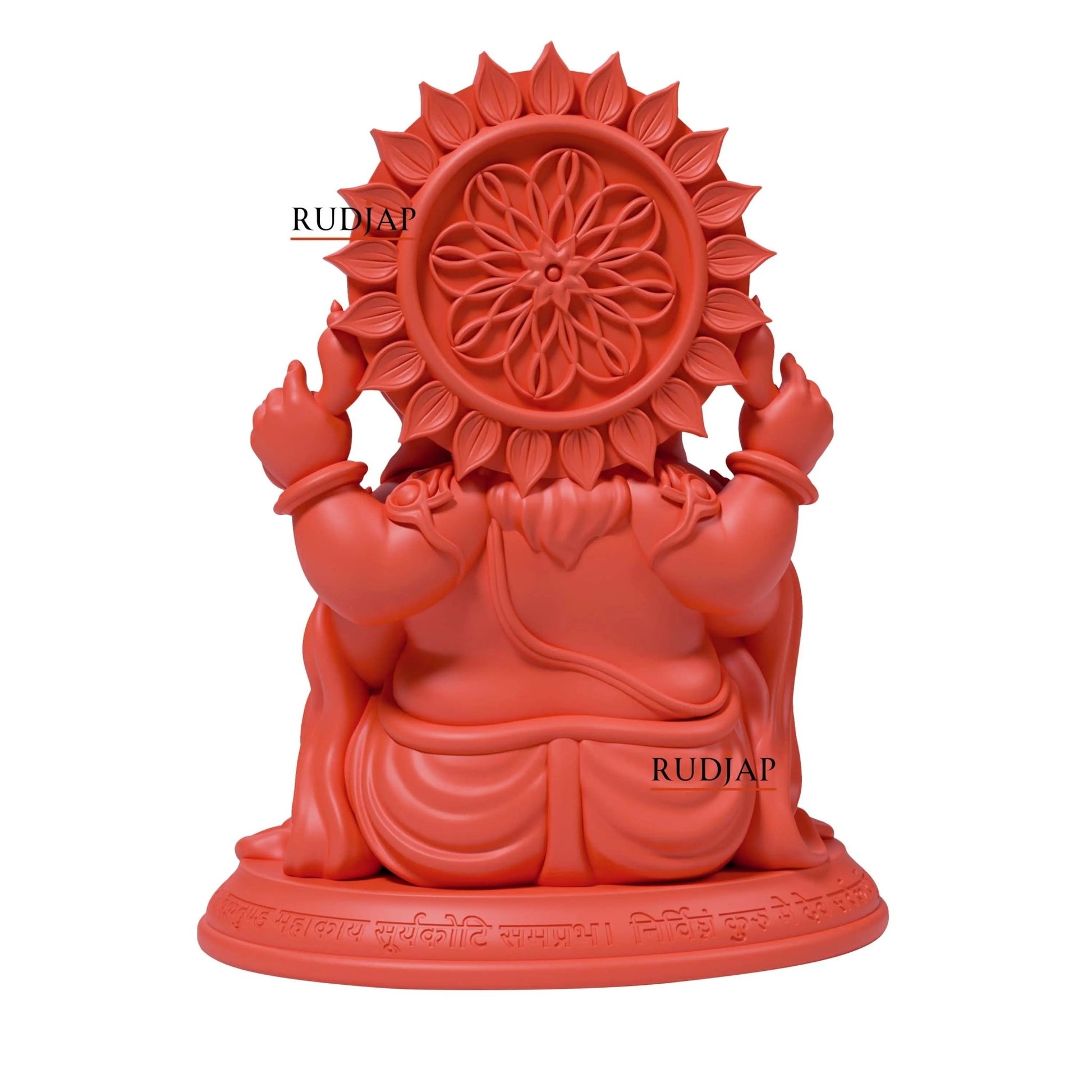 Premium New Style Ganesh Murti for Car Dashboard & Pooja Room – 3 Inch RUDJAP
