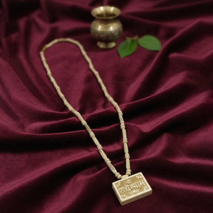 Rudjap Natural Tulsi Kanthi Mala with Shri Radhe Shyam Locket