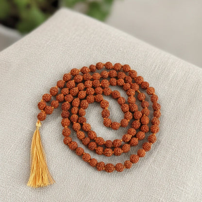 Nepali 5 Mukhi Rudraksha Mala 5mm