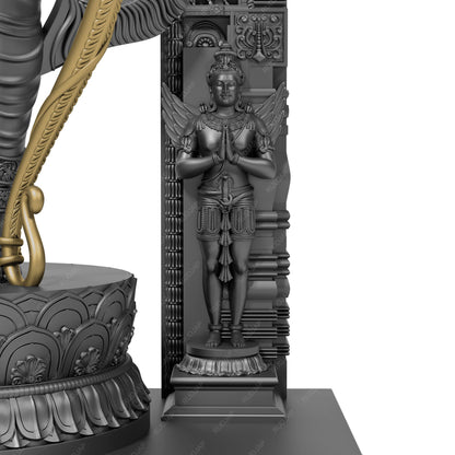 Rudjap Premium Ram Lalla Murti – Ayodhya Ram Lalla Idol for Pooja Ghar and Car Dashboard (4.5 Inch)
