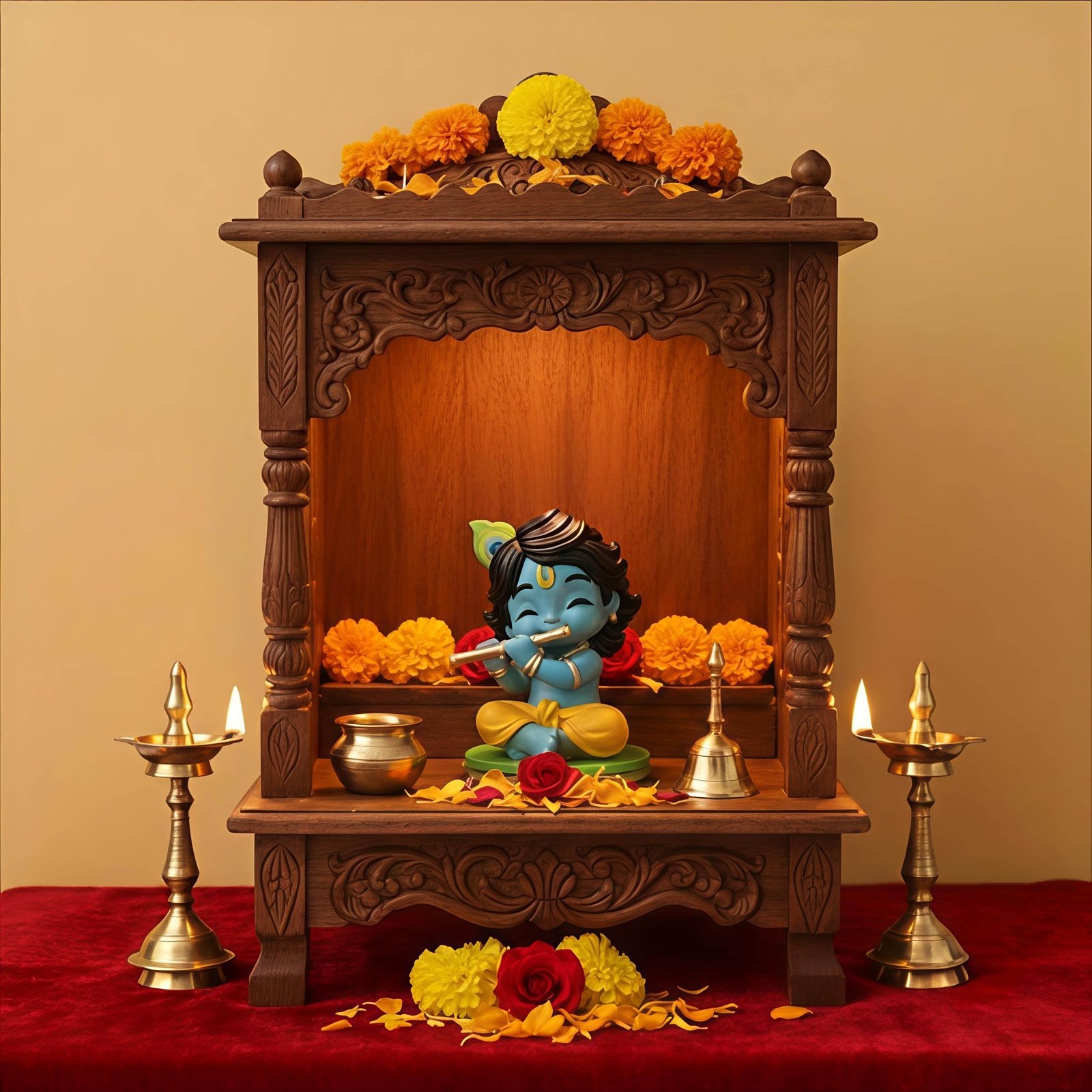 Bal Roop Idol Laddu Gopal Lord Krishna 2.5 Inch Murti - Image 5