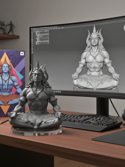 Mahadev Murti Shiva Adiyogi statue 3 inch