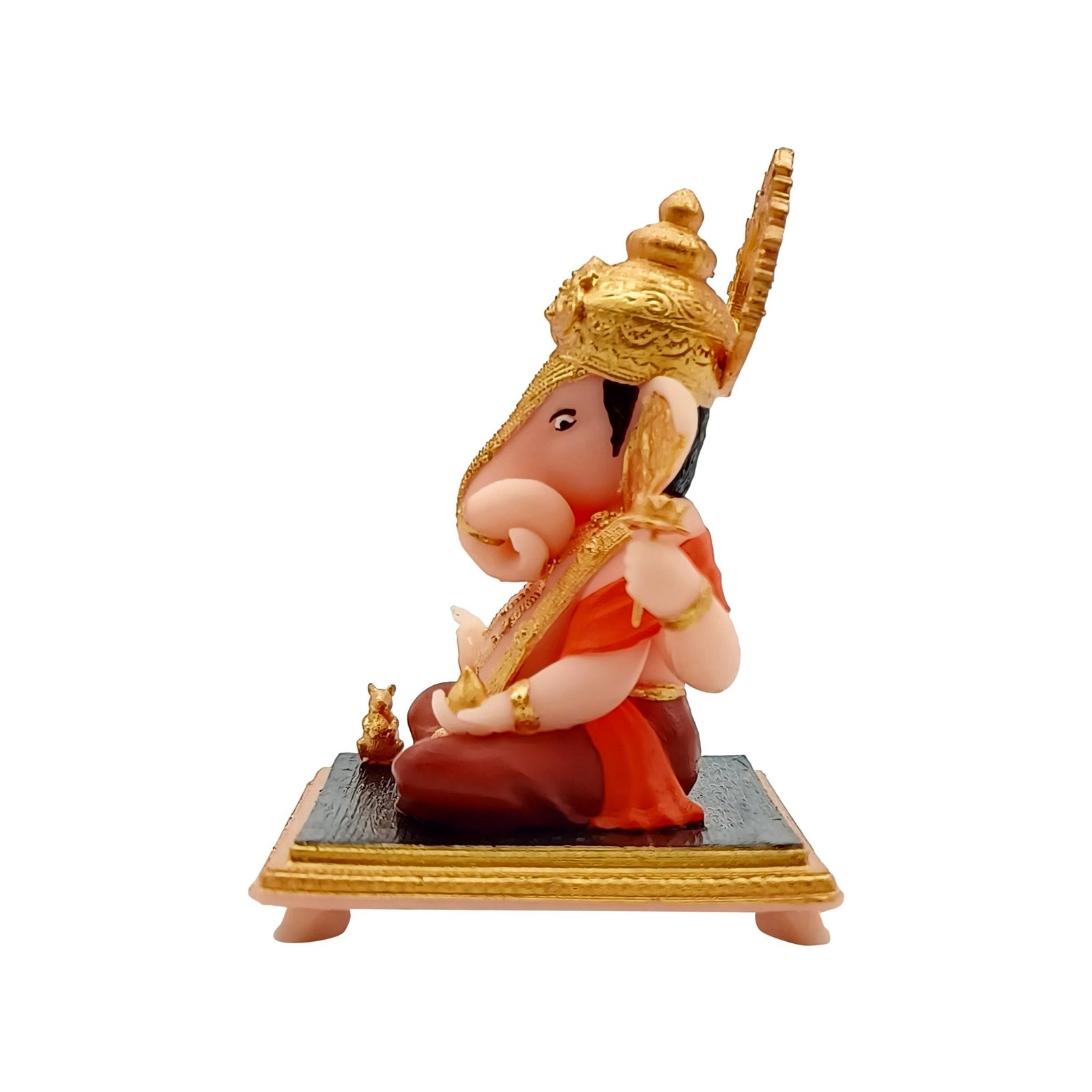 Multicolor Dagdusheth Ganpati Bappa Idol 3 Inch - Image 3